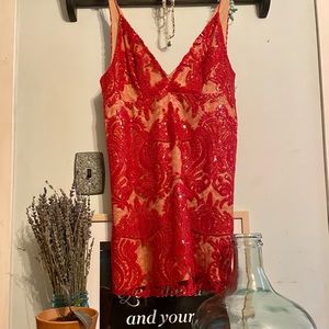 Free People Night Shimmers mini dress